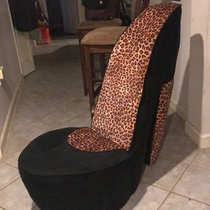 Stiletto heel chair